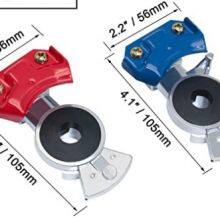 Service Emergency Glad Hand, Anodized Aluminum Extension Handle, Grips and Seals for Semi Truck Trailer Tractor RV, Air Brake Coupling Handshake, Gladhand Connector thumbnail-3