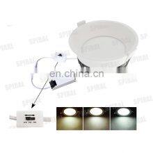 фабричный алюминиевый тонкий светодиодный панельный светильник с тремя цветами, потолочный светильник thumbnail-2