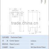 Auto Battery Terminal Brass Parts 75A Center Space 6.00*8.80mm thumbnail-2
