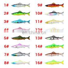 13cm 21g Fishing Lures 16 Colors Hard Baits Lifelike 3 Segments Swimbait Bass Multi Jointed Pencil Lure thumbnail-5