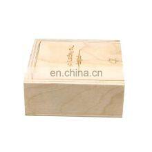 Handmade Custom Wood Box Gift Pine Bamboo Solid Wooden Storage Box thumbnail-3