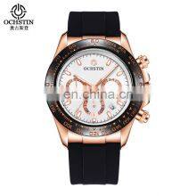OCHSTIN 2019 Hot Sale Elegance Fashion Rose Golden Men Wristwatch Luxury Velvet Leather Watches thumbnail-4