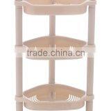 Plastic Bathroom Storage Holders/4 Layer Plastic Rack/household Plastic Items With Wheels thumbnail-1