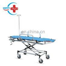 HC-J006 High Quality Foldable/folding Medical Wheeled Emergency Bed Aluminum Alloy Rescue Bed for Medical/hospital Use