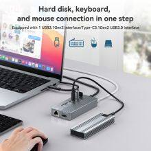 10-in-1 USB-C HUB Docking Station With M.2 NVME and SATA SSD Enclosure thumbnail-2