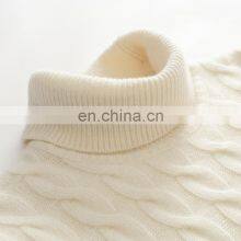 Autumn Winter Ladies' 100% Pure Cashmere Turtleneck Sweater Thick Knitwear Casual Style Solid Pattern Front Warm Comfortable thumbnail-3