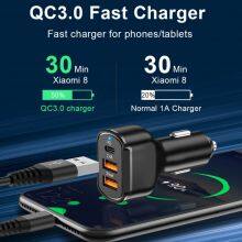30W PD USB C Car Charger Quick Charge PD3.0 Phone Charger Type C Fast Charging For IPhone 15 14 13 12 11 Pro Max thumbnail-4