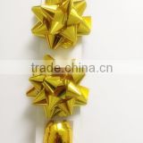 2" Gold PP/Velvet Star Ribbon BowS,Fancy Flower,Garland Bow for Festive Christmas Easter party holiday decoration or celebration