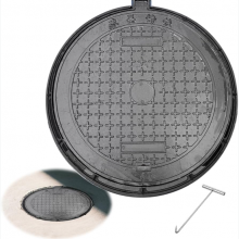Circular Ductile Iron Manhole Cover With 25T Load Capacity for Road Drainage thumbnail-2