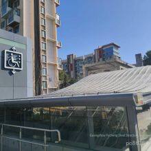 Grid Tube Truss Roof and Canopy for School Gymnasiums and Stations. 0.9mm Standing Seam Aluminum-magnesium-manganese Alloy Panel Roofing System. Numerous Cases in South China. Free Detailed Design. thumbnail-3