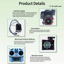 Industrial Grade Cordless Gasoline Engine Cutting Width 800MM Walking Speed 0~6Km/h Radio Control Robot Lawn Mower thumbnail-3