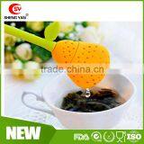 Promotional Gift Protable Pear Shaped Silicone Tea Bag Infuser