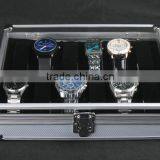 C67 ANPHY 12 Unit Watch Display Case Aluminium Watch Box Flannelette Quality Choice thumbnail-4