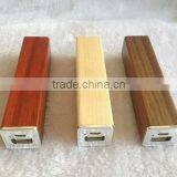 OEM Products 2600mah Powerbank Wooden Material Rectangle Power Bank thumbnail-2