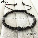 2016 Latest Fashion Mens Beaded Leather Wrap Bracelets,diy Wrap Beaded Bracelet thumbnail-2