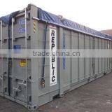 20ft/40ft/40HC/45FT/48FT Tarpaulin Open Top Shipping Container Use Waste Transportion