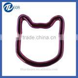 2016 Hot Selling Cat-shaped/colorde Split Metal Key Rings