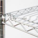 Chrome wire shelving for kitchen, office or retail display