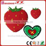 3D Strawberry Custom fridge magnet/soft pvc fridge magnet