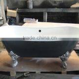 72" Cast Iron Double Slipper Classic Bathroom Soaking Bath W/o Drillings thumbnail-4