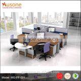 Metal Leg Workstation of 4 Seater Office Desk
