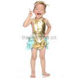 YiWu KaiYa wholesale golden baby romper with ruffle                        
                                                                                Supplier's Choice