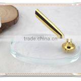 TT-09 Luxury Golden Desk Pen With Glass Holder, High Quality Stand Pen thumbnail-3