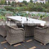Rattan Cheap Plastic Dining Table Set for Sale