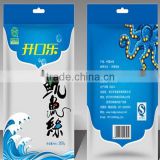 4 sided hot seal plastic packaging bags