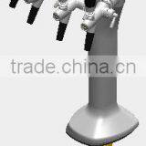 Four Faucet Snake Font With European Flow Control Tap & ABS Spout