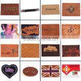 Machine Embossed Leather Label