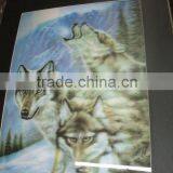 3D Wolf Frame Photos 3D Lenticular Framed Wall Photo for Home Decoration