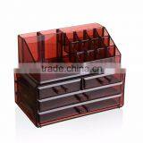 Eco-friendly PS Clear Acrylic Cosmetic & Makeup Organizer Drawer thumbnail-2