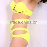 Manufacturer Direct Custom Colorful Black Push up Sexy Net Bikini thumbnail-3