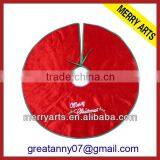 China New Custom Logo X'mas Item 36 Red Christmas Tree Skirt Cheap Wholesale thumbnail-1