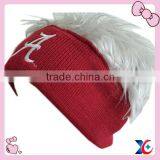 Fashion crazy ball team fan fur hat