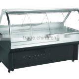 Deli Case/supermarket Refrigerator Showcase/curved Glass Serve Over Cooler thumbnail-1
