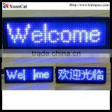 Factory price Blue 9'' x 3''Red SMD 1248 Programmable LED scrolling message Badge