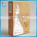 Factory Directly Supply Hollowed -out Embossed Paper Packaging Box for Chau-cer Gelatin Dessert