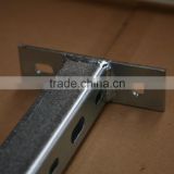 Slotted channel cantilever arms