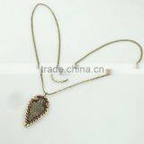 Wholesale Anti Gold Color Jewellery Meaningful Leaf Pendant Necklace thumbnail-5