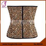 403201NEW Arrival Woman Leopard Animal Print Latex Waist Corset thumbnail-2