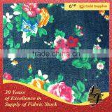 China Supplier Fashion Design Print Combed Sulb Denim Jeans Fabric