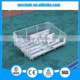 4 rows outdoor grandstand aluminum bleacher seating for college