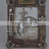Cowboy Crack Like Photo Frame Polyresin Home Decor thumbnail-2
