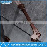 Hot Sale European Style Tempered Glass Framless Hinge Style Folding Bath Screen thumbnail-6