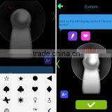 Smart Bluetooth LED Fan Programmable Message Pattern Soft PVC Fan Blade Retail Packing Android IOS APP thumbnail-2