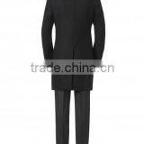 2014 New Style 100% Cashmere Classic Black Overcoat Wool Cashmere Men thumbnail-3
