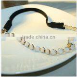 Sya Latest Design Fabric Stretchy Young Lady Metal Headband