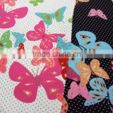 environmental protection fashionable design100% polyester printed gabardine fabric wholesale supplier